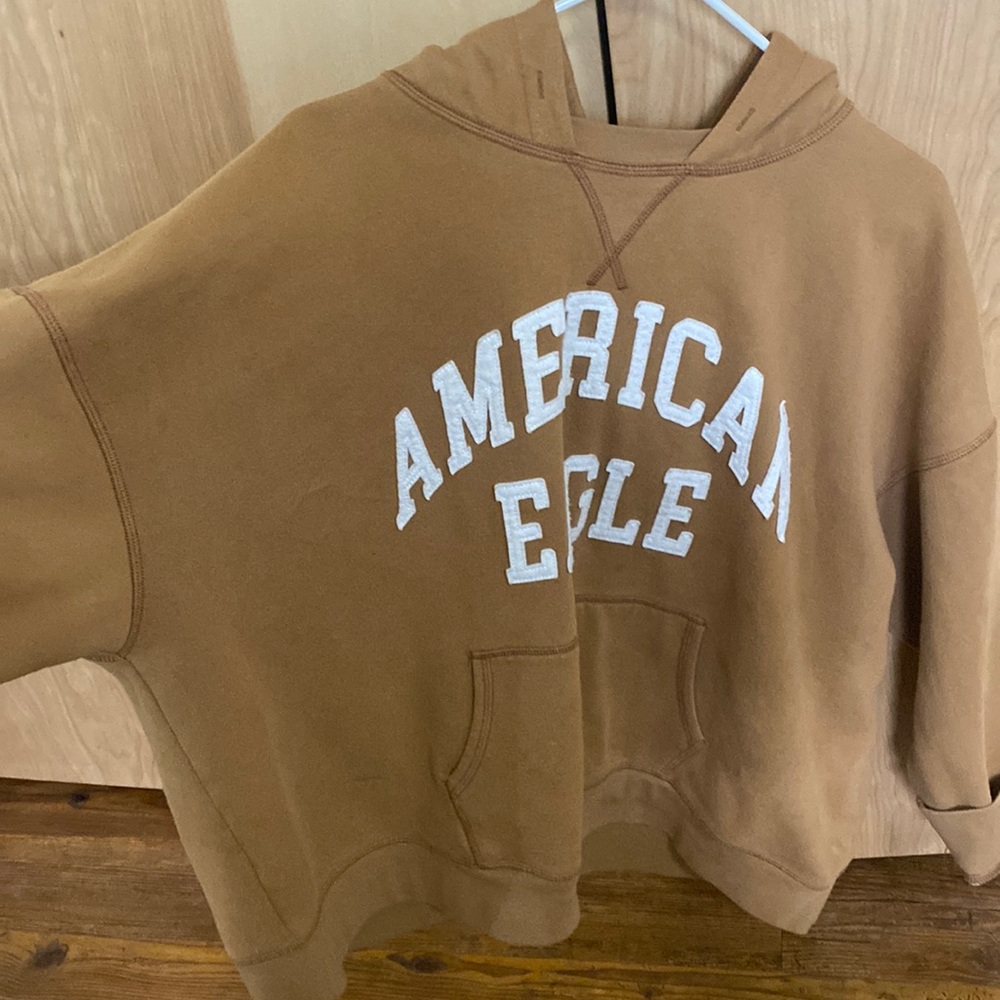 American eagle XL camel-colored hoodie - oversized/loungewear